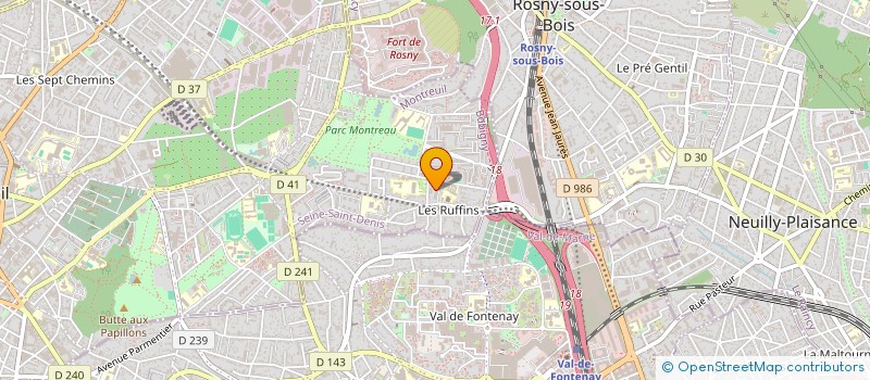 localisation de l'entreprise AUTO'R  MONTREUIL