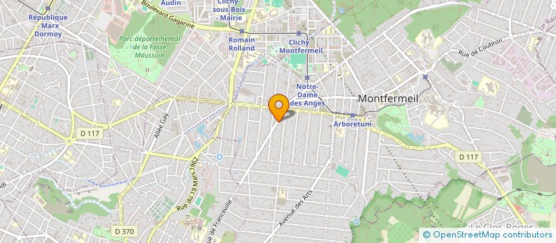 localisation de l'entreprise AUTO RALLY à MONTFERMEIL