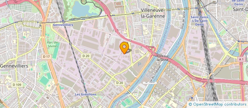localisation de l'entreprise AUTO RALLYE à VILLENEUVE-LA-GARENNE
