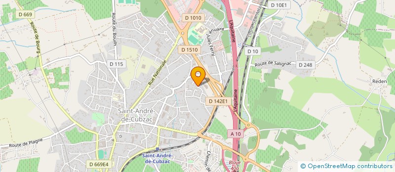 localisation de l'entreprise AUTO REPARATION 33 à SAINT-ANDRE-DE-CUBZAC