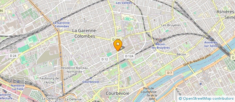 localisation de l'entreprise AUTO REPARATION à COURBEVOIE