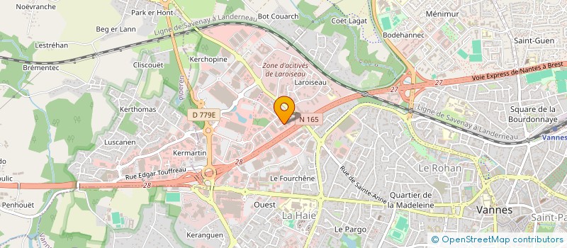 localisation de l'entreprise AUTO RESEAU AVANTAGES à VANNES