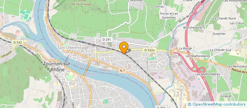 localisation de l'entreprise AUTO RETRO HERMITAGE  TAIN-L'HERMITAGE