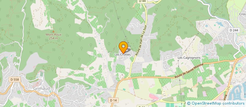 localisation de l'entreprise AUTO RIDE  GRIMAUD