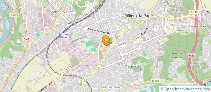 localisation de l'entreprise AUTO RILLIEUX  RILLIEUX-LA-PAPE