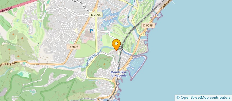 localisation de l'entreprise AUTO RIVIERA à MANDELIEU LA NAPOULE