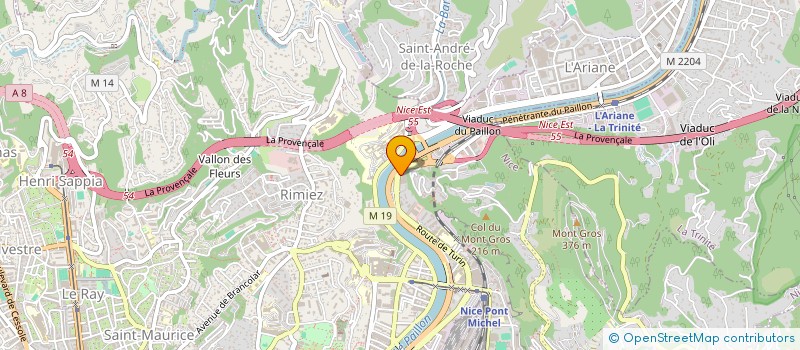 localisation de l'entreprise AUTO RIVIERA  NICE