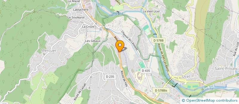 localisation de l'entreprise AUTO RN 102 à AUBENAS
