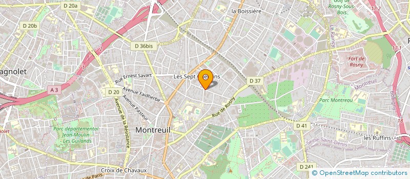 localisation de l'entreprise AUTO ROYAL à MONTREUIL