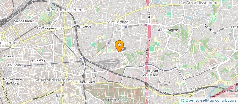 localisation de l'entreprise AUTO SAINT BARNABE  MARSEILLE