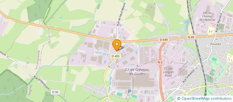localisation de l'entreprise AUTO SAMBRE à FEIGNIES