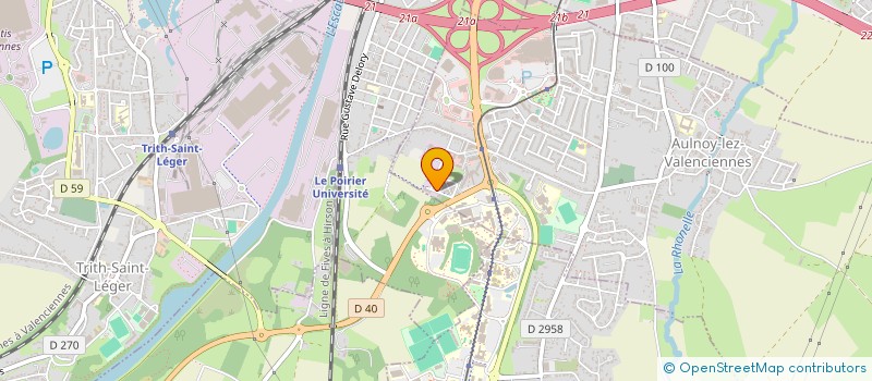 localisation de l'entreprise AUTO SEB 23  AULNOY LEZ VALENCIENNES