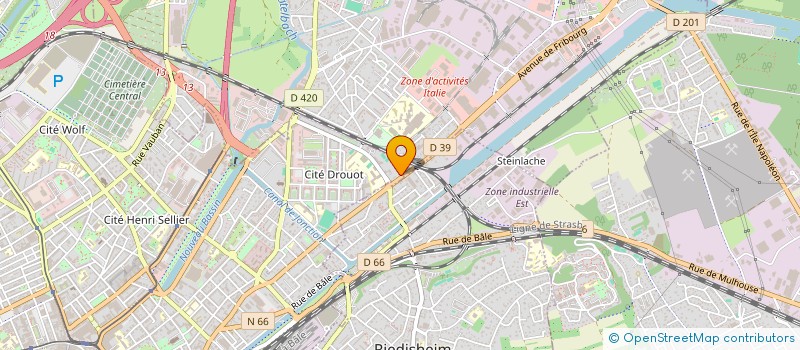 localisation de l'entreprise AUTO SECURIPLUS à MULHOUSE