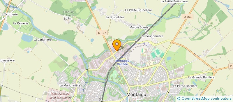 localisation de l'entreprise AUTO SECURITAS MONTAIGU VENDEE à MONTAIGU-VENDEE