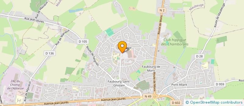 localisation de l'entreprise AUTO SECURITE à MAUBEUGE