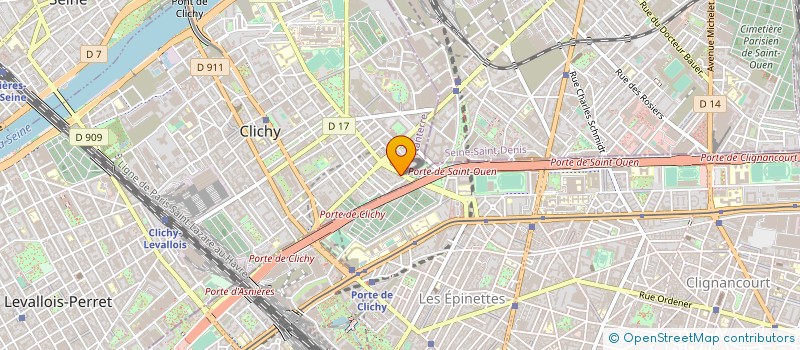localisation de l'entreprise AUTO SECURITE PLUS à CLICHY