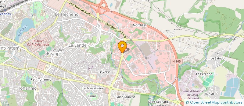 localisation de l'entreprise AUTO SECURITE PRAT  VANNES
