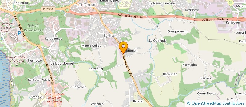 localisation de l'entreprise AUTO SELECT 29 à QUIMPER