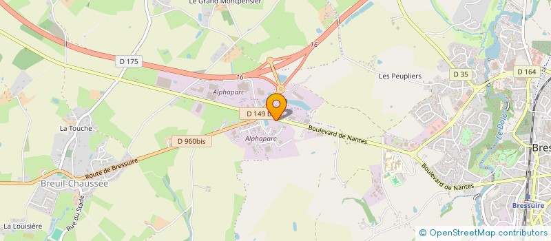 localisation de l'entreprise AUTO SELECTION GARAGE MANDIN  BRESSUIRE