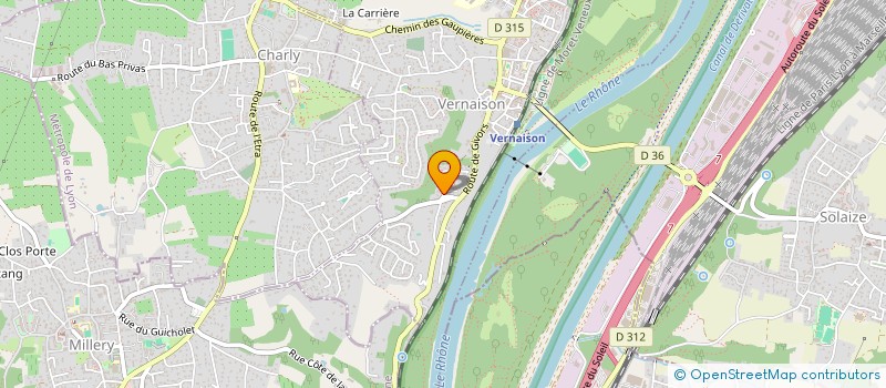 localisation de l'entreprise AUTO SENSATION  VERNAISON