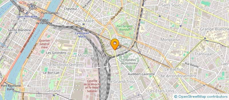 localisation de l'entreprise AUTO SERVICE à LYON