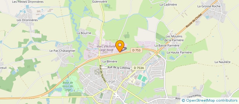 localisation de l'entreprise AUTO SERVICE à LEGE