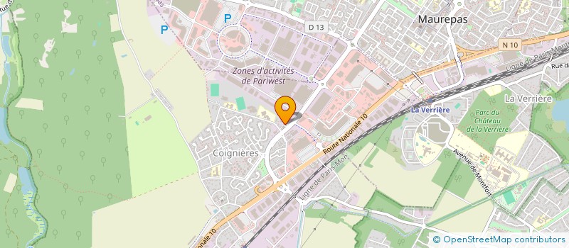 localisation de l'entreprise AUTO SERVICE à COIGNIERES