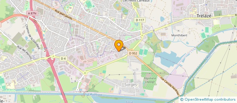 localisation de l'entreprise AUTO SERVICE 49  LES PONTS-DE-CE