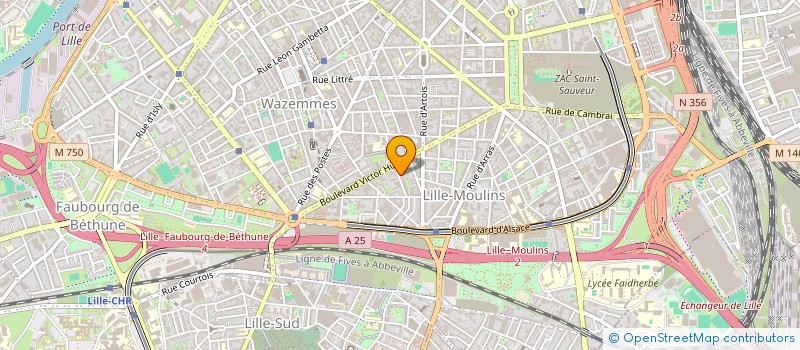 localisation de l'entreprise AUTO SERVICE à LILLE