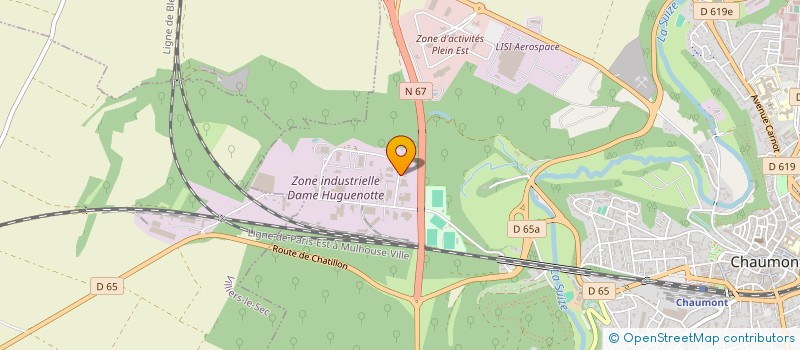 localisation de l'entreprise AUTO-SERVICE à CHAUMONT