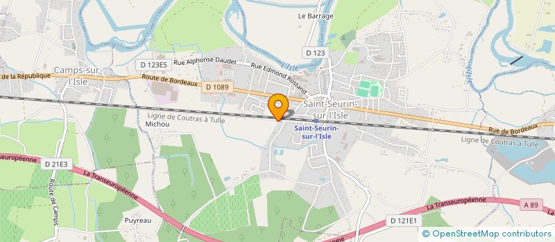 localisation de l'entreprise AUTO SERVICE 974  SAINT-SEURIN-SUR-L'ISLE