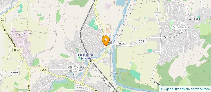 localisation de l'entreprise AUTO SERVICE DISTRIBUTION  LES MARTRES-DE-VEYRE