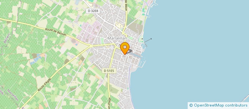 localisation de l'entreprise AUTO SERVICE FLICHE à MARSEILLAN