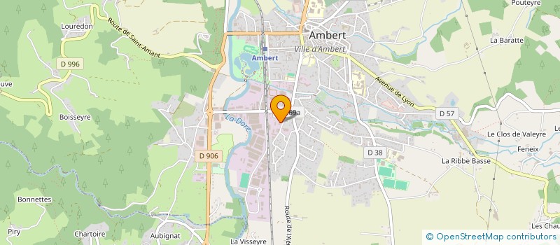 localisation de l'entreprise AUTO SERVICE GARAGE  AMBERT