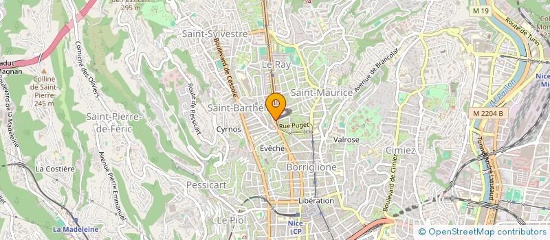 localisation de l'entreprise AUTO SERVICE GORBELLA à NICE