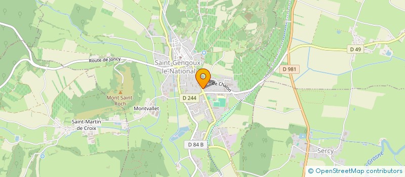 localisation de l'entreprise AUTO SERVICE MASSIN  SAINT-GENGOUX-LE-NATIONAL