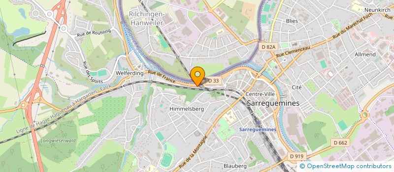 localisation de l'entreprise AUTO SERVICE PLUS  SARREGUEMINES