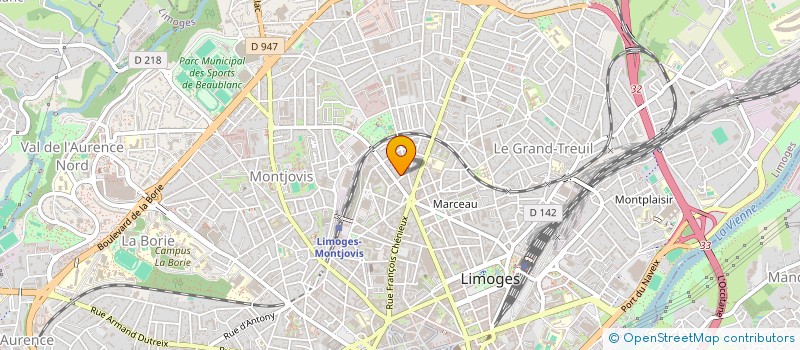 localisation de l'entreprise AUTO SERVICE PLUS à LIMOGES