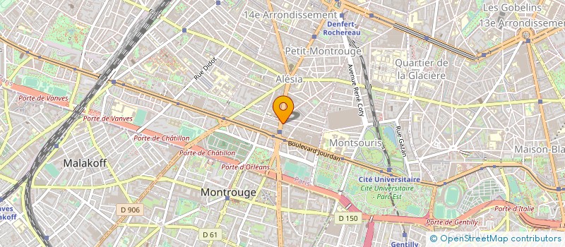 localisation de l'entreprise AUTO SERVICE PORTE D'ORLEANS à PARIS