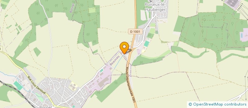 localisation de l'entreprise AUTO SERVICE PUISEUX à PUISEUX-LE-HAUBERGER