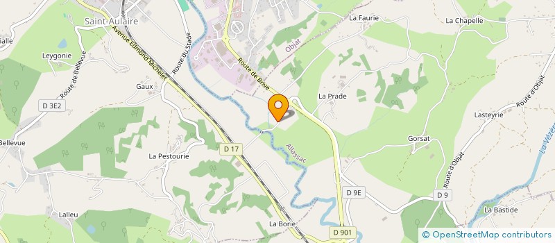 localisation de l'entreprise AUTO SERVICE ROUGIER à ALLASSAC
