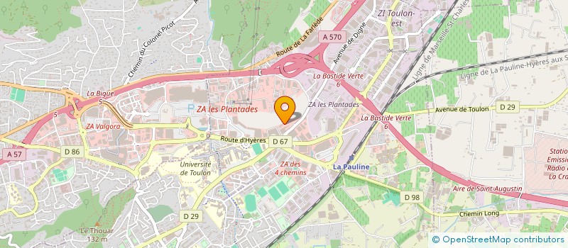 localisation de l'entreprise AUTO SERVICE VAROIS AS 83 à LA GARDE