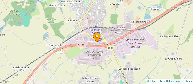 localisation de l'entreprise AUTO-SERVICES à LES ACHARDS