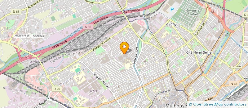 localisation de l'entreprise AUTO SERVICES  MULHOUSE