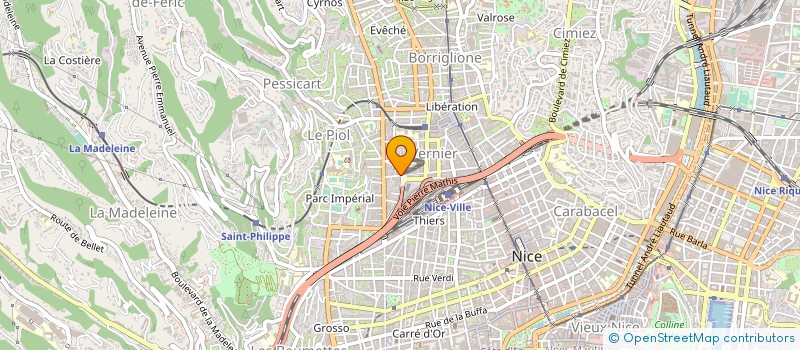 localisation de l'entreprise AUTO SERVICES à NICE