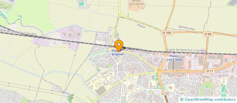 localisation de l'entreprise AUTO SERVICES à PLAISIR