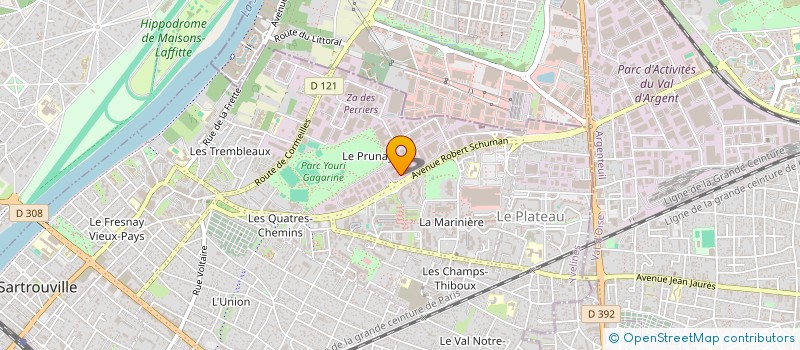 localisation de l'entreprise AUTO SERVICES  SARTROUVILLE