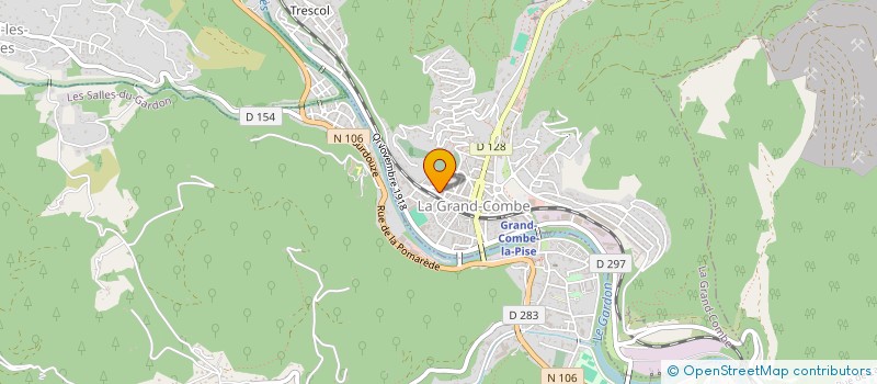 localisation de l'entreprise AUTO SERVICES  LA GRAND-COMBE