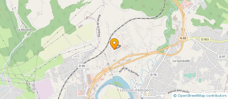 localisation de l'entreprise AUTO SERVICES ALBI à LESCURE-D'ALBIGEOIS