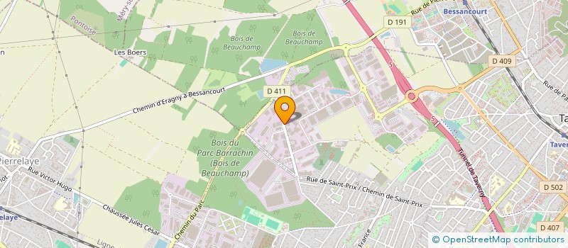 localisation de l'entreprise AUTO SERVICES AMG  TAVERNY